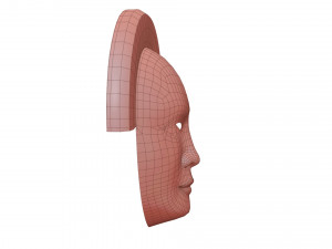 Old Chinese mask 3D मॉडल