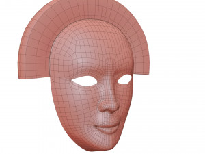 Old Chinese mask 3D मॉडल