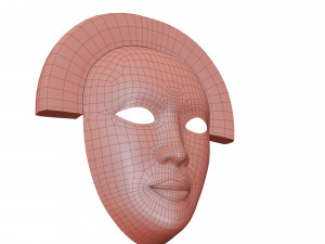 Old Chinese mask 3D मॉडल