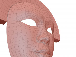 Old Chinese mask 3D मॉडल