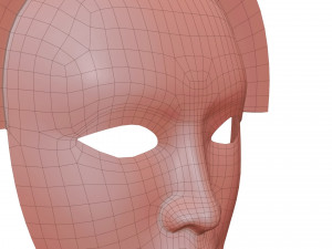 Old Chinese mask 3D मॉडल