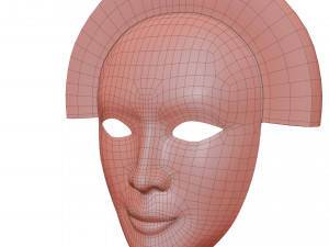 Old Chinese mask 3D मॉडल