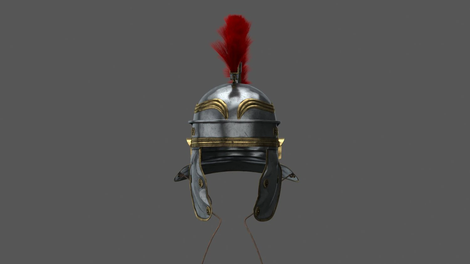 Roman Centurion helmet 3D Model .c4d .max .obj .3ds .fbx .stl .blend 