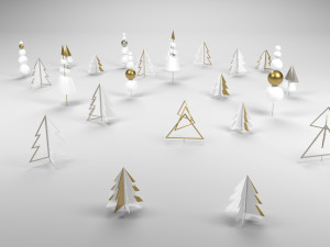 New Year toys seven abstract eves 3D Model