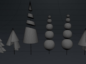 New Year toys seven abstract eves Modello 3D