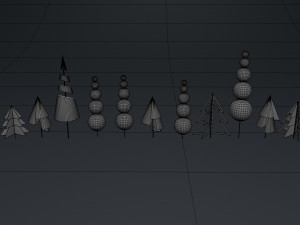 New Year toys seven abstract eves Modello 3D