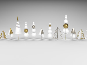 New Year toys seven abstract eves Modello 3D