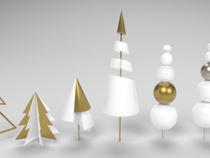 New Year toys seven abstract eves Modello 3D