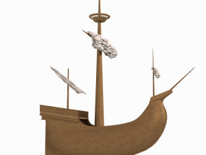Medieval ship toy 3D मॉडल
