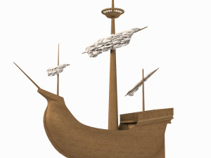 Medieval ship toy 3D मॉडल