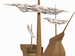 Medieval ship toy 3D मॉडल