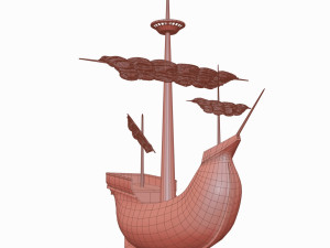 Medieval ship toy 3D मॉडल