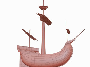 Medieval ship toy 3D मॉडल