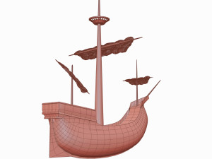 Medieval ship toy 3D मॉडल