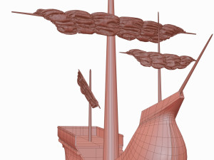 Medieval ship toy 3D मॉडल
