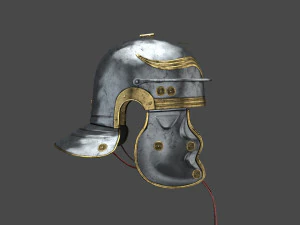 Legion&aacute;rio de capacete romano fotorrealista Modelo 3D