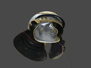 Legion&aacute;rio de capacete romano fotorrealista Modelo 3D