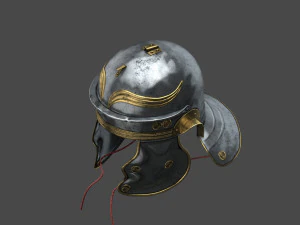 Legion&aacute;rio de capacete romano fotorrealista Modelo 3D