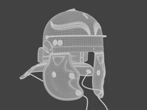 Legion&aacute;rio de capacete romano fotorrealista Modelo 3D