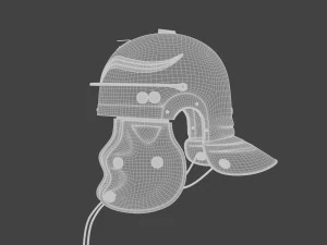 Legion&aacute;rio de capacete romano fotorrealista Modelo 3D