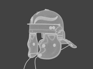 Legion&aacute;rio de capacete romano fotorrealista Modelo 3D
