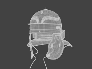 Legion&aacute;rio de capacete romano fotorrealista Modelo 3D