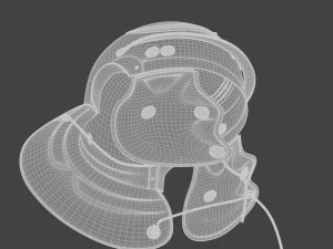 Legion&aacute;rio de capacete romano fotorrealista Modelo 3D