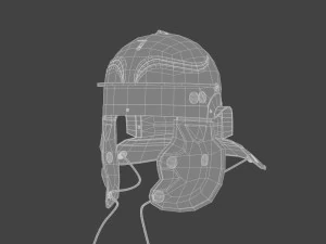 Legion&aacute;rio de capacete romano fotorrealista Modelo 3D