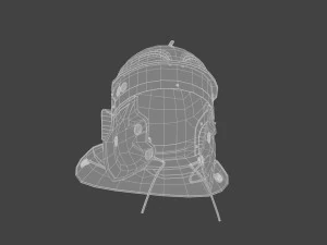 Legion&aacute;rio de capacete romano fotorrealista Modelo 3D