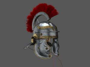 Roman helmet Galea Low-poly 3D Model