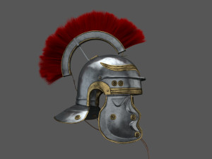 Roman helmet Galea Low-poly 3D Model