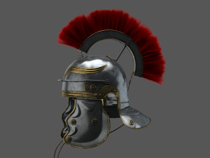 Roman helmet Galea Low-poly 3D Model