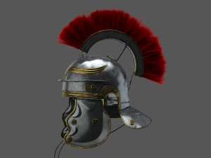 Roman helmet Galea Low-poly 3D Model