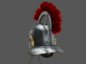 Roman helmet Galea Low-poly 3D Model