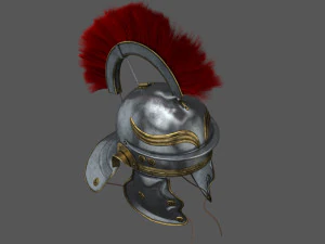 Roman helmet Galea Low-poly 3D Model
