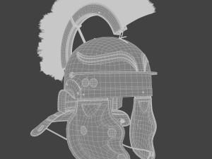 Roman helmet Galea Low-poly 3D Model