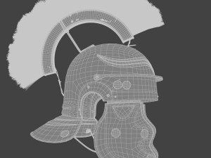 Roman helmet Galea Low-poly 3D Model