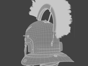 Roman helmet Galea Low-poly 3D Model