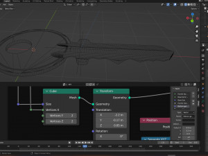 Procedural model of a door key Blender 34 Model 3D