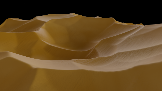 Procedural desert Blender 3D Модель .c4d .max .obj .3ds .fbx .stl .blend 