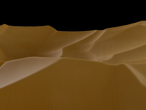 Procedural desert Blender 3D Модель