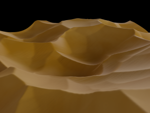 Procedural desert Blender 3D Модель