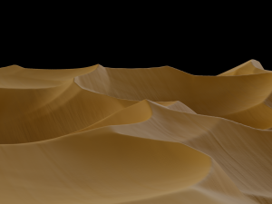 Procedural desert Blender 3D Модель