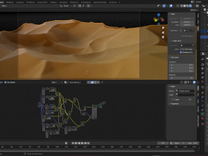 Procedural desert Blender 3D Модель