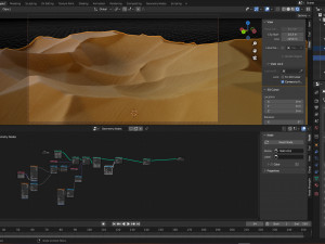 Procedural desert Blender 3D Модель
