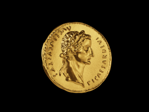 Golden Roman coin 3D Model