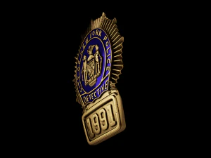 New York police badge 3D Model