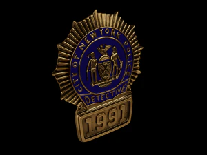 New York police badge 3D Model