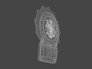 New York police badge 3D Model