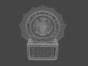 New York police badge 3D Model